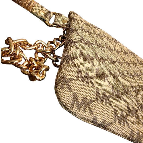 Michael Kors Beige Monogram Belt Bag - Picture 9 of 13